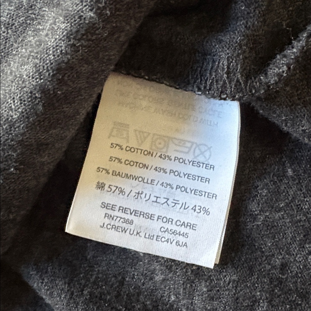 J. Crew Three-Quarter Sleeve Wrap Top in Washed Black Size XS - Picture 8 of 8